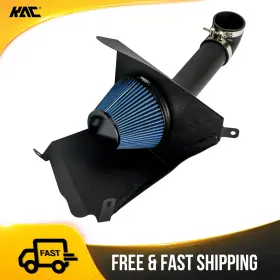 256gdk4561 Kac Cold Air Intake Kit With Heat Shield Blue Filter 3 Inch For 91-01 Jeep Cherokee L6 4l