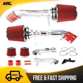 256gj4562 Kac For 08-13 Infiniti G37 09-20 Nissan 370z Cold Air Intake Kit Red Filter 2.75 Inch