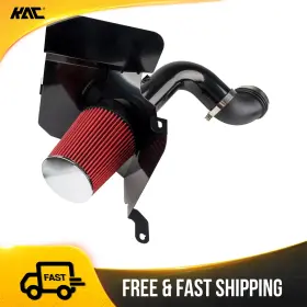 265ety4j52 Kac Cold Air Intake Kit Red Filter 4in With Heat Shield For 03-07 Dodge Ram 2500