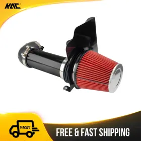 265ryj4152 Kac Cold Air Intake Kit Red Filter 4in With Heat Shield For 06-10 Dodge Charger 5.7l