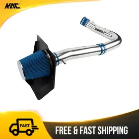 26gd4h5jkm6125 Kac Cold Air Intake Kit 3.5 With Blue Filter Heat Shield For 2012-2019 Charger 3.6l