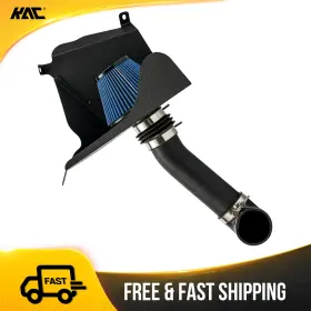 26tu4il5656 Kac Cold Air Intake Kit Blue Filter 3 Inch For 91-01 Jeep Cherokee 4l With Heat Shield