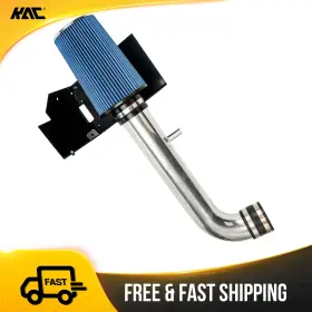 26ty4jtt6y5t2 Kac Cold Air Intake Kit Blue Filter 3 Inch With Heat Shield For 2018 Jeep Wrangler Jk