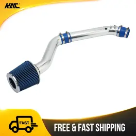 26tykj465 Kac For 1999-2000 Honda Civic L4 1.6l Polished Cold Air Intake Kit Blue Filter 2.75 Inch