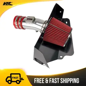 26yj4562 Kac Cold Air Intake Kit Red Filter 3 Inch With Heat Shield For Nissan Altima 2007-2012