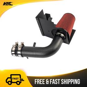 Kac 456uhk156 Cold Air Intake Kit Red Filter 3 Inch With Heat Shield For Jeep Wrangler 3.8l 07-11