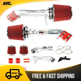 45ht4jk5125 Kac Cold Air Intake Kit Red Filter 2.75 For 08-13 Infiniti G37 09-20 Nissan 370z
