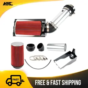 4dtj6ku2 Kac For 99-03 Ford F-250/350 7.3t Cold Air Intake Kit Red Filter 4 Inch With Heat Shield