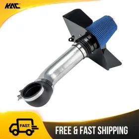 51ry2h56 Kac Cold Air Intake Kit Blue Filter With Heat Shield 3.5 Inch For 07-08 Silverado 1500 4.8l
