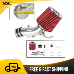 56fh2t52 Kac Cold Air Intake Kit With Heat Shield Red Filter For 07-12 Nissan Altima 3.5l