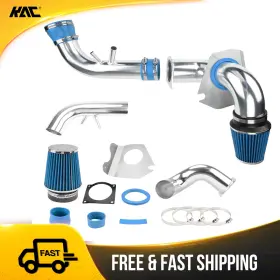 56gf4hk562 Kac Cold Air Intake Kit 3.5 Inch Pipe Blue Filter For 1996-2004 Ford Mustang V8 4.6l