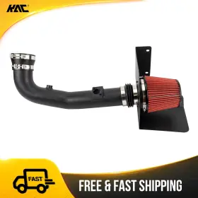 56h125602 Kac 3.25 Inch Cold Air Intake Kit Red Filter With Heat Shield For 09-13 Chevy Gmc 1500
