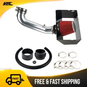 56r4ji622 Kac For 2009-10 Dodge Ram 1500 3.5 Inch Cold Air Intake Kit With Heat Shield Red Filter