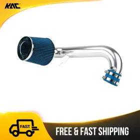 5tey2j6 Kac For 2001-2005 Honda Civic 1.7l 2.5 Inch Silver Cold Air Intake Kit Blue Filter