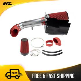Kac 614uy65k156 Cold Air Intake Kit Red Filter 4 Inch W/heat Shield For 04-06 Chevy Silverado 1500