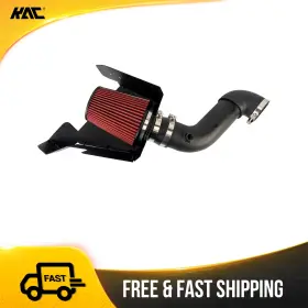 621t5dy14k562 Kac For 09-10 Dodge Ram 1500 Cold Air Intake Kit Red Filter 3.5 Inch With Heat Shield