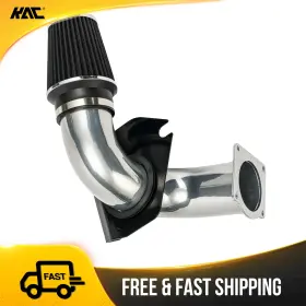 65t4y6k5tu2 Kac Cold Air Intake Kit With 3.5 Inch Pipe Black Filter For 1996-2004 Ford Mustang V8 4.6l