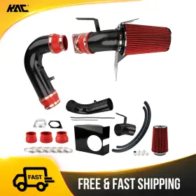 6rtj56 Kac Cold Air Intake Kit 4in Red Filter With Heat For 1997-2003 Ford F-150 4.6l 5.4l