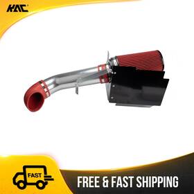 Kac 6tu04i56 Cold Air Intake Kit 4in Red Filter With Heat Shield For 2004-2006 Silverado 1500