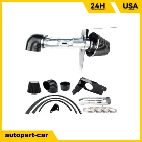 814401 Kac Cold Air Intake Kit 3.5 Inch Black Filter With Heat Shield For 05-07 Ford Mustang