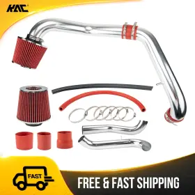 Df25hj64562 Kac Cold Air Intake Kit With Red Filter 2.75in Fit For Honda Civic 1996-2000 1.6l