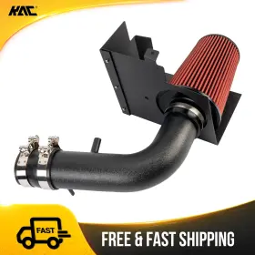 F2tdj64562 Kac Cold Air Intake Kit With Heat Shield Red Filter 3 Inch For 07-11 Jeep Wrangler 3.8l