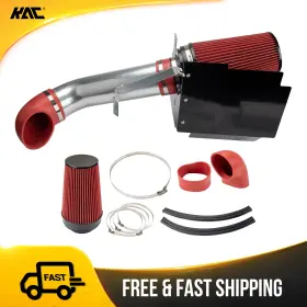 Gfhj526412 Kac For 04-06 Chevy Silverado 1500 Cold Air Intake Kit With Red Filter Heat Shield