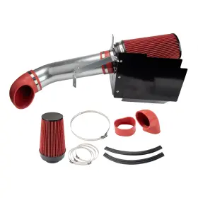 Jid820872 Kac 4 Inch Cold Air Intake System Kit Heat Shield For Gmc Chevy V8 99-06 4.8l/5.3l/6.0l