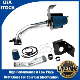 Sau-760 Kac Cold Air Intake System Heat Shield For 2009-2013 Chevy Gmc V8 4.8l 5.3 6.0l Blue