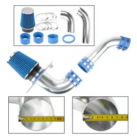 Aut561101 Kax Us 1pc Cold Air Intake Kit For 1989-1993 Ford Mustang Model 5.0l V8 Blue