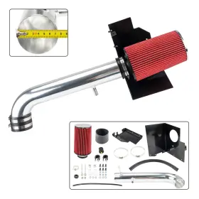 Yhx83624 Kax Us 1pc Cold Air Intake Kit Filter For 2012-2018 Jeep Wrangler Jk 3.6l V6 Red