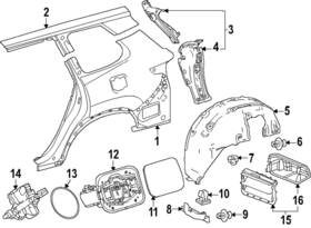 Lexus 77305-0e071 Genuine Fuel Door