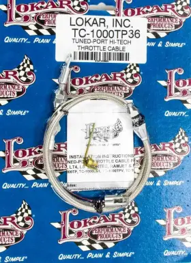 Tc-1000tp36 Lokar Hi-tech Throttle Cable - 3 Ft Long Hardware Included