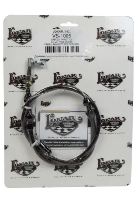 Vs-1005 Lokar Vs 1005 Throttle Cable Black Wrap W Red Tracer