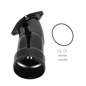N2ptik Maxpeedingrods Turbo Intake Horn Kit For Gmc Sierra 2500 3500 6.6l L5p Duramax 2020 Black