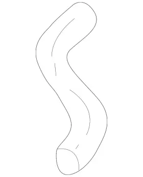 1f60-13-895 Mazda Genuine Pcv Valve Hose