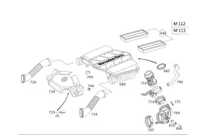 112-141-01-40 Mercedes-benz Genuine Holder 1121410140