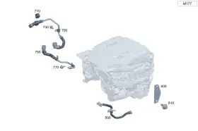 177-010-43-13 Mercedes-benz Genuine Bleed Line
