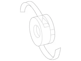 190-411-03-00 Mercedes-benz Genuine Engine Air Intake Hose Adapter