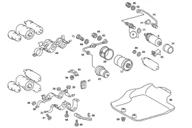201-478-50-40 Mercedes-benz Genuine Holder