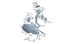 206-471-30-00 Mercedes-benz Genuine Holder