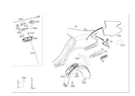 Mercedes-benz 218-630-00-67 Genuine Mercedes-benz Recess