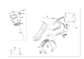 218-630-00-67 Mercedes-benz Genuine Recess