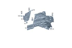 Mercedes-benz 236-470-14-00 Genuine Mercedes-benz Screening Plate