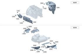 Mercedes-benz 264-226-34-00 Genuine Mercedes-benz Noise Insulation