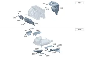 264-226-34-00 Mercedes-benz Genuine Noise Insulation