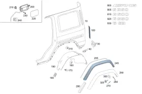 465-630-95-00 Mercedes-benz Genuine Tank Filler Recess