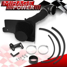 Ai-159bk-457-a2 Miragepower2008 For 05-09 Mustang S197 V8 Aluminum Black Cold Air Intake Cai Heat Shield Filter