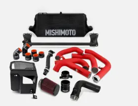 Mismmint-wrx-22aibkrd Mishimoto 2022 Wrx Intercooler Kit With Intake Bk Core Wrd Pipes