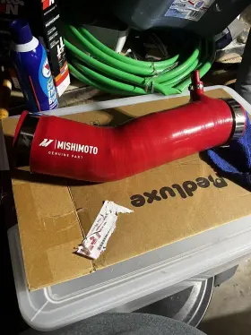 Mmhose-tac35-16ihrd Mishimoto 16-20 Toyota Tacoma 3.5l Red Silicone Air Intake Hose And K&n Filter